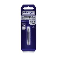 Vulcan 308801OR Double-Ended Screwdriver Bit, Hex Shank, S2 Chrome Molybdenum Steel 