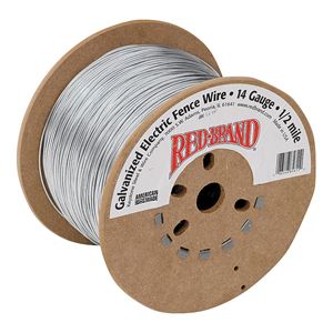Red Brand 85611 Electric Fence Wire, 14 ga Wire, Steel Conductor, 1/2 mile L