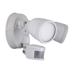 PowerZone O-G1200M-PW Security Light, 110/240 V, 15 W, 1-Lamp, LED Lamp, Daylight Light, 1200 Lumens 