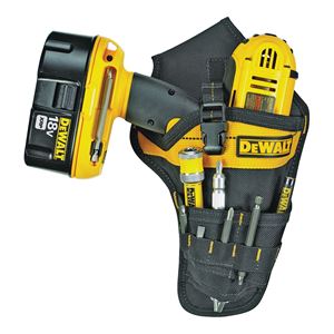 CLC DG5120 Drill Holster, 9-Pocket, Ballistic Poly Fabric, Black/Yellow, 7-1/4 in W, 13-3/4 in H, 2-1/4 in D