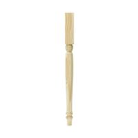 Waddell 2921 Table Leg, 29 in H, 2-1/4 in W, Pine Wood, Beige, Smooth Sanded 