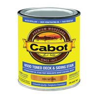 Cabot 140.0003000.005 Deck and Siding Stain, Natural, Liquid, 1 qt, Can 