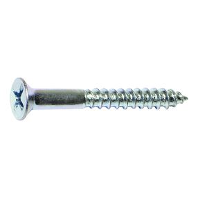 Midwest Fastener 02554 Screw, #8 Thread, 3/4 in L, Coarse Thread, Flat Head, Phillips Drive, Sharp Point, Steel, Zinc