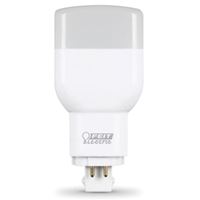 Feit Electric PL26E/V/841/LED LED Bulb, Specialty, PL Lamp, 26 W Equivalent, GX24Q-3 Lamp Base, Cool White Light, Pack of 4 