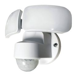 PowerZone O-OV-2200M-PW Security Light, 110/240 V, 24 W, 2-Lamp, LED Lamp, Daylight Light, 2200 Lumens 