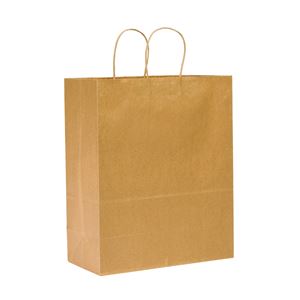 Duro Bag Dubl Life 87128 Shopping Bag, Kraft Paper, Brown