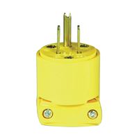 Eaton Wiring Devices BP4867 Electrical Plug, 2 -Pole, 15 A, 125 V, NEMA: NEMA 5-15, Yellow 
