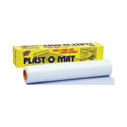 Warps PM-50-W Floor Runner, 50 ft L, 30 in W, Plastic, Opaque White 