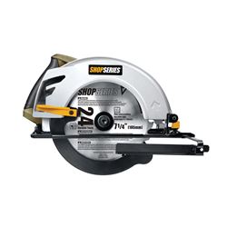 Rockwell SS3401 Circular Saw, 12 A, 7-1/4 in Dia Blade, 1-49/64 in at 45 deg, 2-1/2 in at 90 deg D Cutting 
