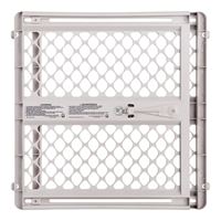 North States Supergate Classic Series 8615 Safety Gate, Plastic, Light Gray, 26 in H Dimensions 
