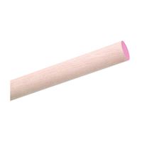 Waddell 6418UB Dowel Rod, 1-1/8 in Dia, 48 in L, Aspen Wood, Pink, Pack of 4 