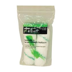 Linzer Pro Edge MR701-2 4 Mini Paint Roller Cover, 3/8 in Thick Nap, 4 in L, Microfiber Cover, Green/White 