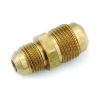 Anderson Metals 754056-0604 Tube Reducing Union, 3/8 x 1/4 in, Flare, Brass, Pack of 5 