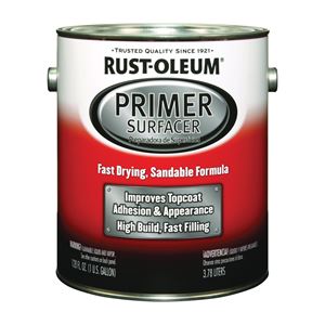 Rust-Oleum 249332 Primer Surfacer, Light Gray, Liquid, 1 gal 2 Pack