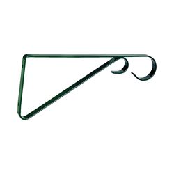 Landscapers Select GB0363L Hanging Plant Bracket, 9-5/8 L, Steel, Forest Green, Forest green, Wall Mount Mounting 