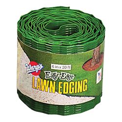 Warps Easy-Edge LE-620-G Lawn Edging, 20 ft L, 6 in H, Plastic, Green 