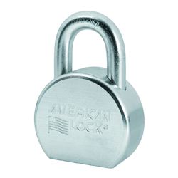 American Lock A702KA#35852 Padlock, Keyed Alike Key, 7/16 in Dia Shackle, 1-1/16 in H Shackle, Boron Steel Shackle, Zinc 
