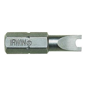 IRWIN 92565 Insert Bit, #6 Drive, Spanner Drive, 1/4 in Shank, Hex Shank, 1 in L, High-Grade S2 Tool Steel