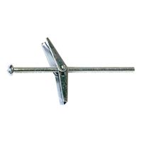 Midwest Fastener 04096 Toggle Bolt with Wing, 6 in L, Zinc 