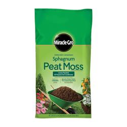 Miracle-Gro 85252430 Sphagnum Peat Moss Soil Conditioner, Solid, Earthy Bag 