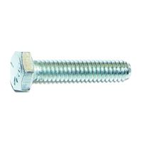 MIDWEST FASTENER 00255 Cap Screw, 1/4-20 in Thread, 1-1/4 in L, Coarse Thread, Hex Drive, Zinc, Zinc 