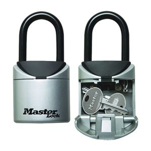 Master Lock 5406D Portable Lock Box, 13/32 in Dia Shackle, Metal Body, 2-3/4 in W Body