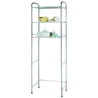 Simple Spaces TS16C0-CH Bathroom Shelf, 15 lb Each Shelf Max Weight Capacity, 3-Shelf, Steel, Polished Chrome 