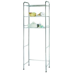 Simple Spaces TS16C0-CH Bathroom Shelf, 15 lb Each Shelf Max Weight Capacity, 3-Shelf, Steel, Polished Chrome