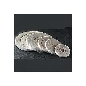 Dico 527-60-6 Buffing Wheel, 6 in Dia, 1/2 in Thick, Flannel Cotton