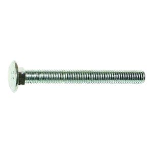 Midwest Fastener 01051 Carriage Bolt, 1/4-20 in Thread, NC Thread, 1 in OAL, Zinc, 2 Grade