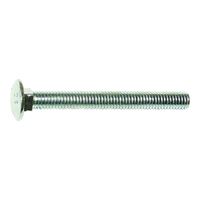 MIDWEST FASTENER 01057 Carriage Bolt, 1/4-20 in Thread, NC Thread, 2-1/2 in OAL, Zinc, 2 Grade 