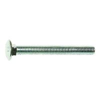 Midwest Fastener 01107 Carriage Bolt, 3/8-16 in Thread, NC Thread, 5-1/2 in OAL, Zinc, 2 Grade 