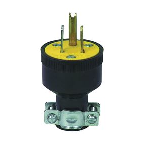 Eaton Wiring Devices BP1709 Electrical Plug, 2 -Pole, 15 A, 125 V, Slot, NEMA: NEMA 5-15, Black