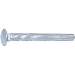 Midwest Fastener 53641 Carriage Bolt, 5/8-11 Thread, 6 in OAL, Galvanized, 15/PK 