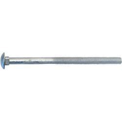Midwest Fastener 53645 Carriage Bolt, 5/8-11 Thread, 10 in OAL, Galvanized, 15/PK 