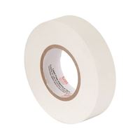 GB GTW-667P Electrical Tape, 66 ft L, 3/4 in W, PVC Backing, White 