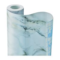 Con-Tact 09F-C9533-12 Contact Paper, 9 ft L, 18 in W, Marble White 