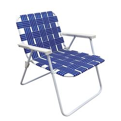 Seasonal Trends AC4007-BLUE Folding Web Chair, 22.83 in W, 23.62 in D, 30.71 in H, 250 lbs Capacity, Steel Frame, Pack of 6 