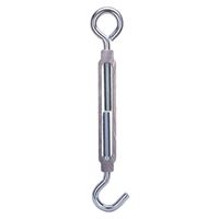 ProSource LR340 Turnbuckle, 1/2 in Thread, Hook, Eye, 17 in L Take-Up, Aluminum, Pack of 5 