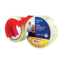 IPG 4368 Shipping Tape, 54.6 yd L, 1.88 in W, Polypropylene Backing, Clear 