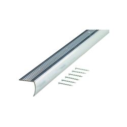 M-D 66035 Stair Edging, 36 in L, 1.28 in W, Aluminum, Pack of 6 