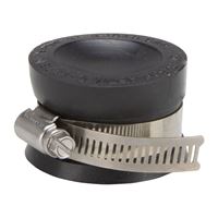 ProSource TC-15 Test Cap, 1-1/2 in Connection, Capping Pipe Ends, PVC, Black, 1-1/2 in Pipe 