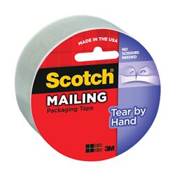 Scotch 3842 Packaging Tape, 35 m L, 48 mm W, Polypropylene Backing, Clear 6 Pack 