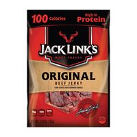 Jack Links 10000008418 Snack, Jerky, Original, 1.25 oz, Pack of 10 