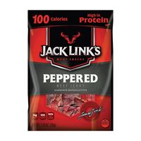 Jack Links 10000008421 Snack, Jerky, Pepper, 1.25 oz, Pouch, Pack of 10 