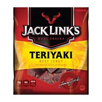 Jack Links 10000008447 Snack, Jerky, Teriyaki, 2.85 oz, Pack of 8 