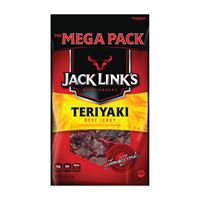 Jack Links 10000008407 Snack, Jerky, Teriyaki, 8 oz, Pack of 8 