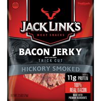 Jack Links 10000017288 Snack, Jerky, Hickory Smoked, 2.5 oz, Bag, Pack of 8 