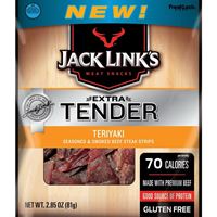 Jack Links 10000016964 Snack, Teriyaki, 2.85 oz, Bag, Pack of 8 