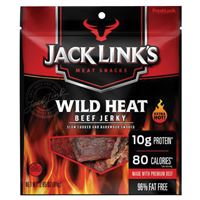 Jack Links 10000029109 Snack, Jerky, Wild Heat, 2.85 oz, Pack of 8 